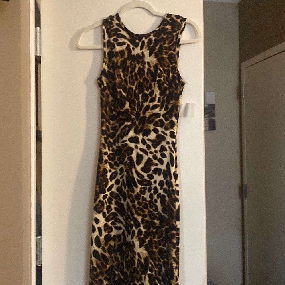 Leopard pencil dress